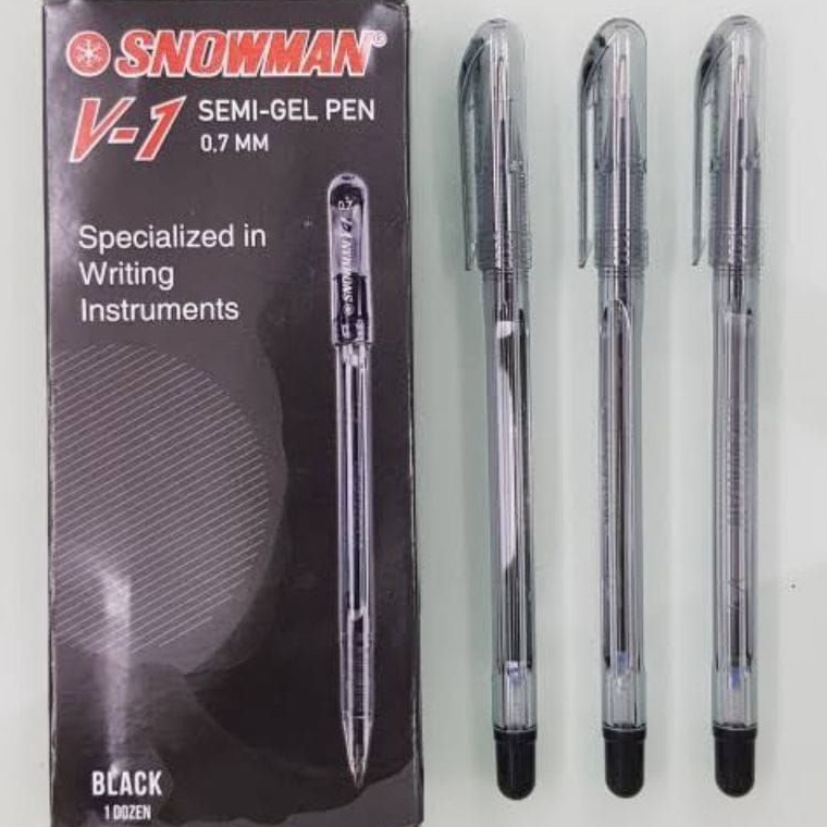 

KODE C95X BOX ISI 12 PULPEN SNOWMAN V1 SEMI GEL PEN 7 MM SNOWMAN V1 BALLPOINT BOLPEN
