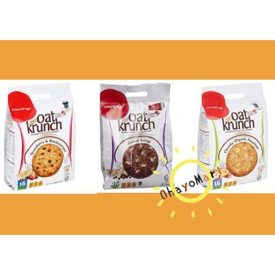 

Munchys Oat Krunch Cookies Biscuits oat Cookies coklat cookies strawberry cookies hazelnut 39g