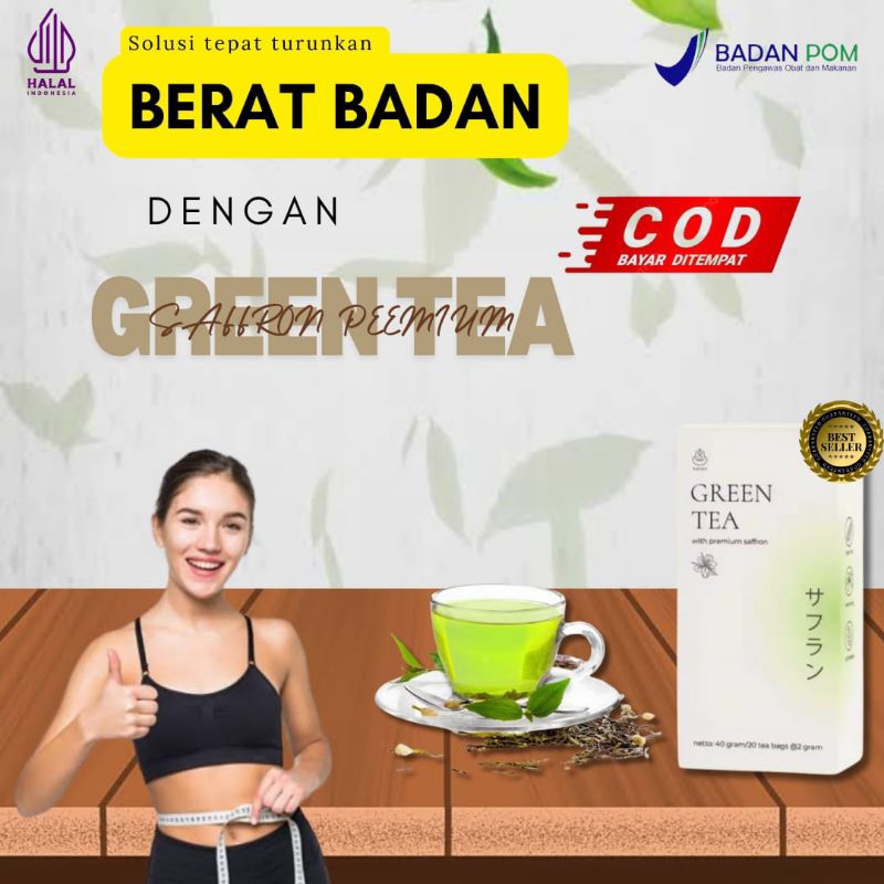 

TERLARIS Kalon Teh Hijau Green Tea Premium Saffron Teh Hijau Pelangsing Teh Hijau Diet & Detox Teh Hijau Penurun Berat Badan Asli Ori
