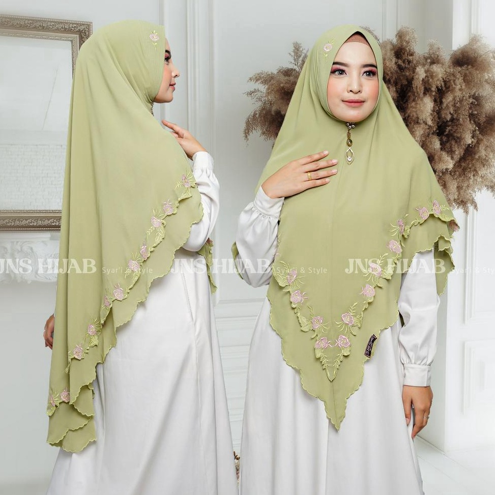 Penjualan Terbanyak KHIMAR MALIKAKHIMAR BORDIRHIJAB CERUTY BORDIR original jns hijab