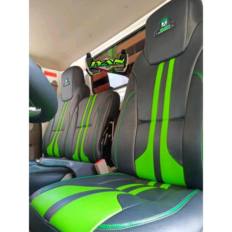 Sarung jok / Cover jok variasi untuk mobil truck ( Isuzu Elf Giga Nmr71 ) model variasi motif