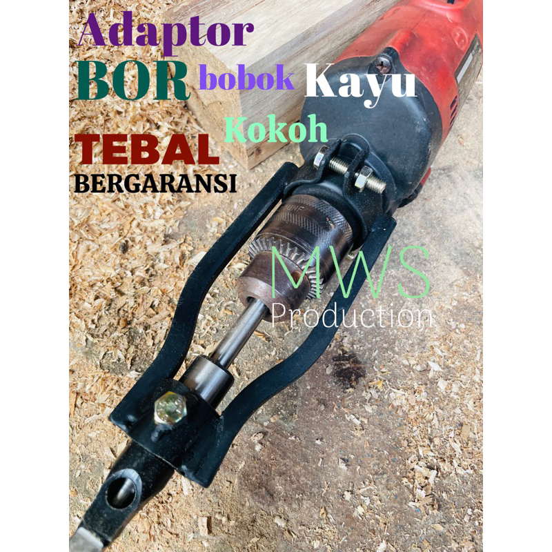 Adaptor bor bobok kayu / alat penjepit mata bor pahat / aksesoris mesin Bor tangan & mesin bor duduk