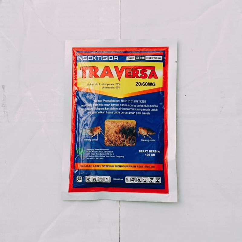INSEKTISIDA TRAVERSA 20/60 WG 100 GR - PENGENDALI HAMA WERENG ATAU CABUK