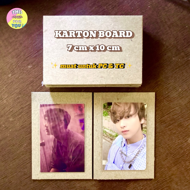 [READY] Karton Carton Yellow Board ukuran 7 CM X 10 CM Tebal 2 MM Bot No. 30 untuk utk Packing Photo