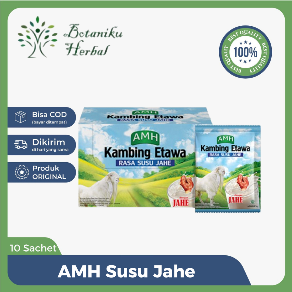 

AMH SUSU JAHE - Susu Kambing Etawa AMH Rasa Jahe Merah Membantu Metabolisme Tubuh 10 Sachet