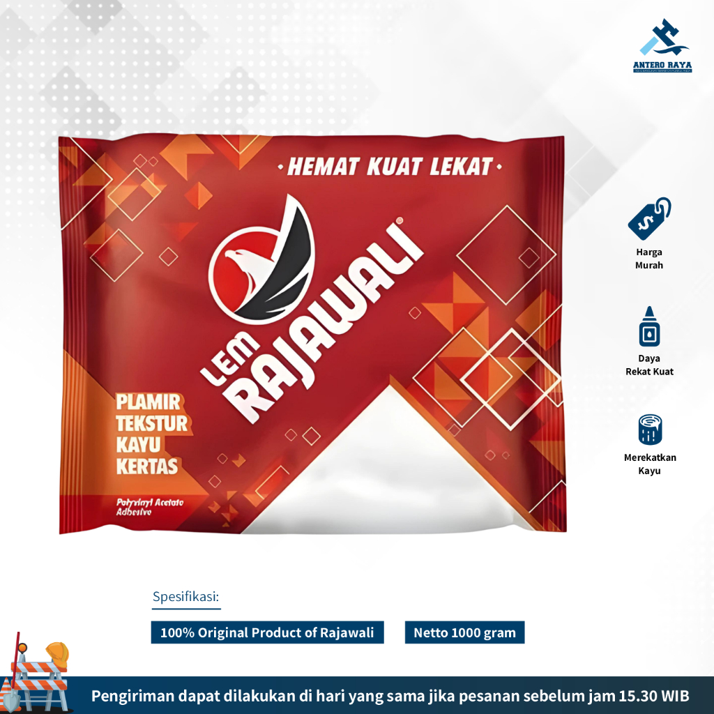 Lem Kayu Rajawali 1 Kg Lengket Super Kuat Cepat Kering