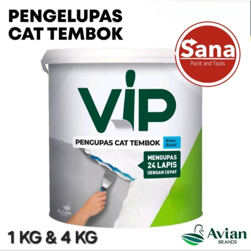AVIAN VIP PENGUPAS PERONTOK CAT TEMBOK 1 KG