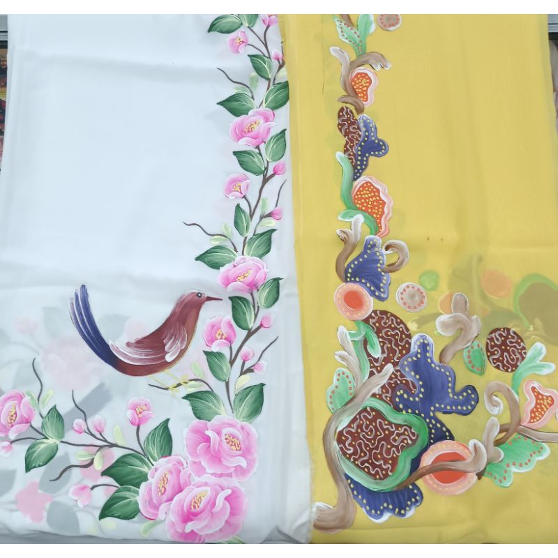 Kain Kebaya Sifon Lukis