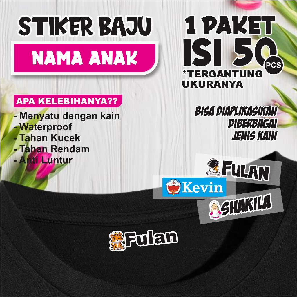 

STICKER LABEL KAIN SETRIKA VIRAL SEHARI JADI