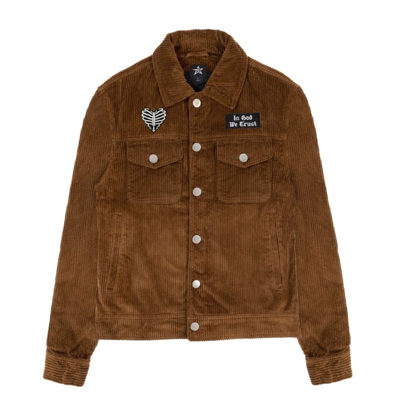 Sai - Trust Outer Work Jacket Boxy Corduroy Dark Brown