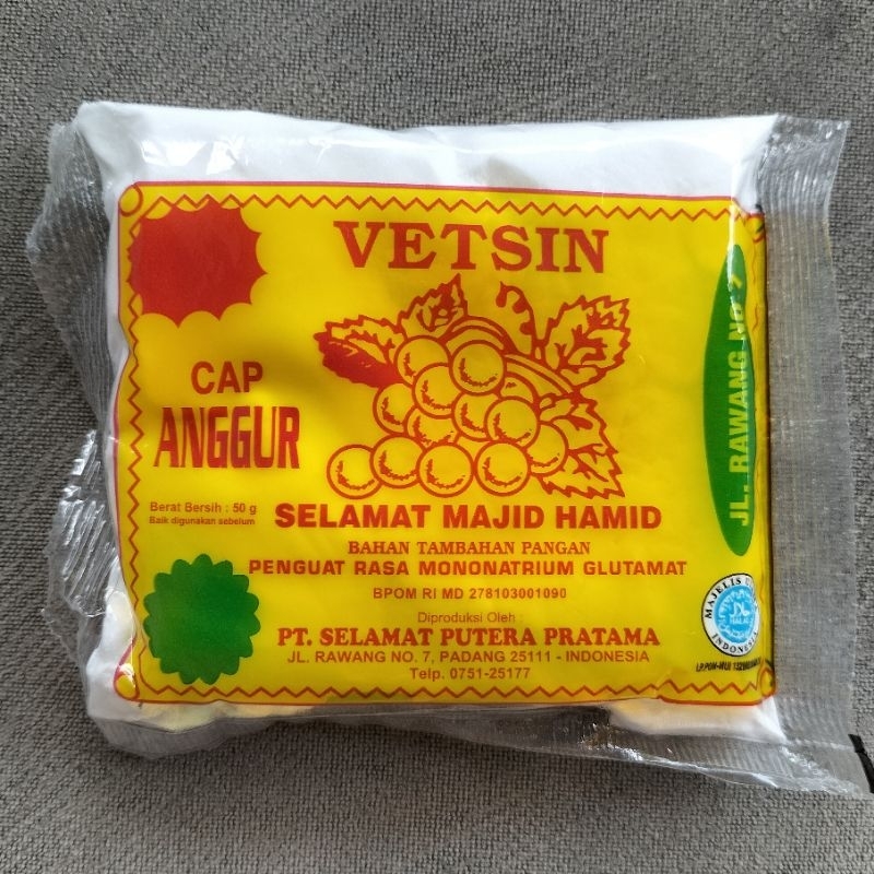 

VETSIN cap Anggur SELAMAT MAJID HAMID 50gr Penguat Rasa