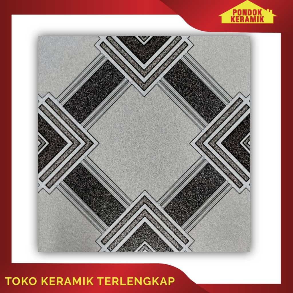 Keramik Lantai Avignon 40x40 Mito White Motif Dekoratif