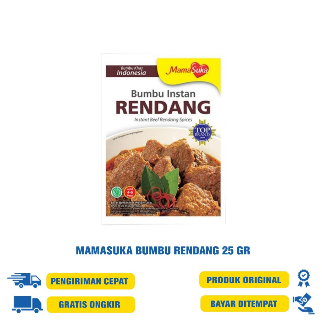 

MAMASUKA BUMBU MASAK INSTAN RENDANG 25 GRAM/BUMBU INSTAN