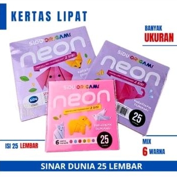 

Kertas Lipat Neon 2 Sisi SIDU 12x12/14x14/16x16/20x20