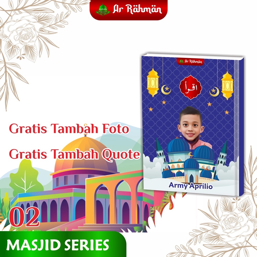 

KODE N62U iqro hard cover custom