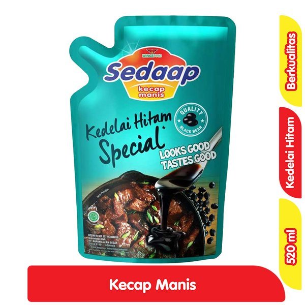 

SEDAAP KECAP MANIS SPECIAL REFILL 520 ML