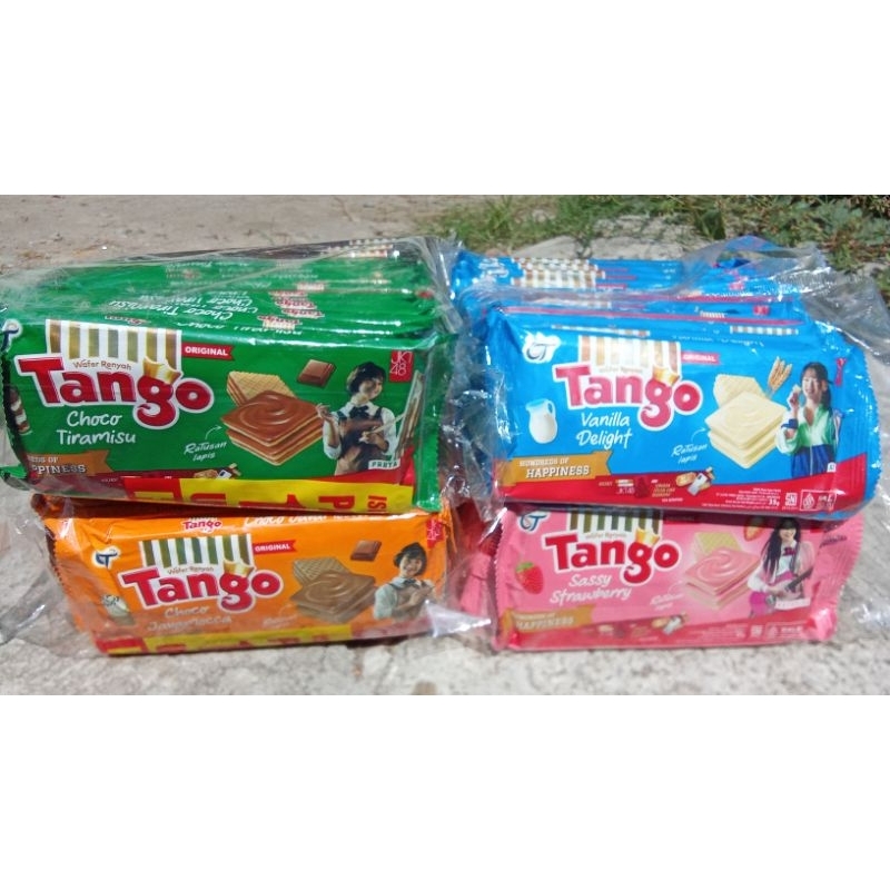 

TANGO JKT 48 WAFER RASA COKLAT | VANILA | STRAWBERRY | JAVAMOCCA | MILKY | TIRAMISSU ISI 10+1 PCS X 36 GR
