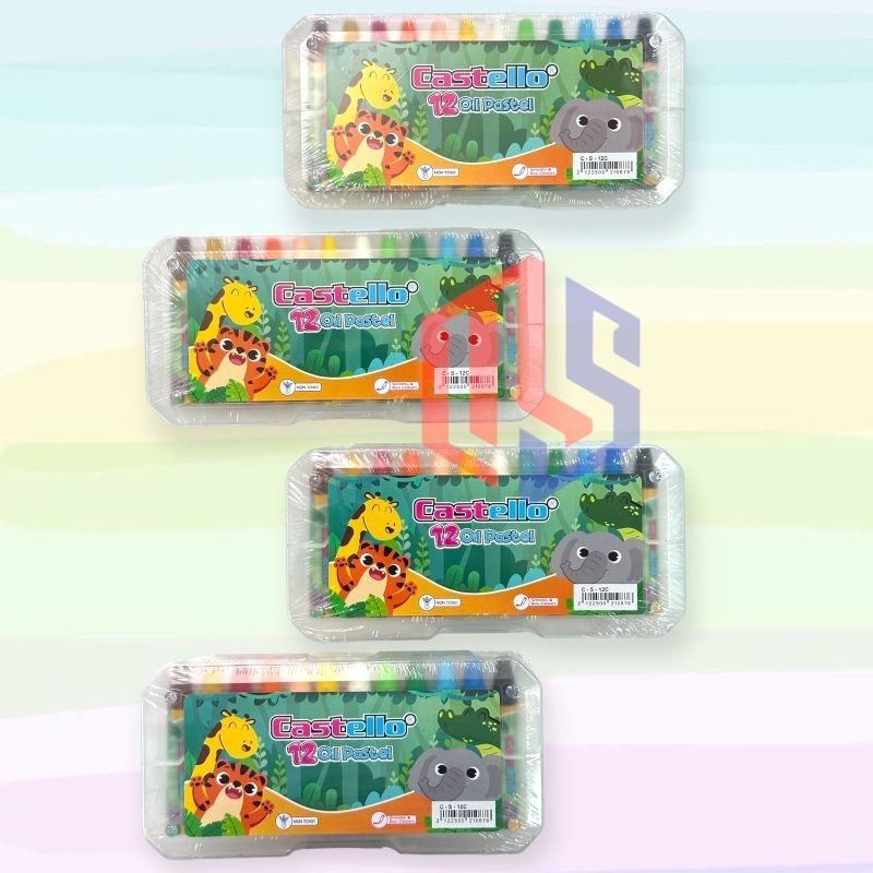 

Crayon / Kerayon Oil Pastel 12 Warna Castello