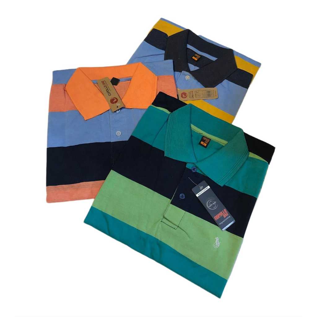 3 pcs 100 ribu | kaos kerah salur pria | kaos kerah terbaru | kaos kerah salur cowok model kekinian