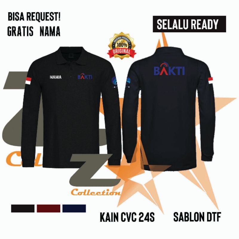 KAOS POLO BAKTI PANJANG / KAOS KERAH KOMINFO BAKTI PANJANG