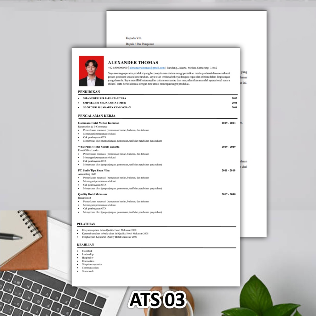 Template CV ATS Friendly