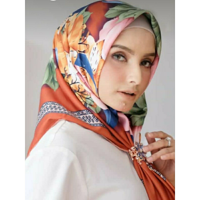 Esarp Jilbab 100% Original Turki Merek Eyfel Berbahan Polyster Identik Khas Turki Jahit Tepi