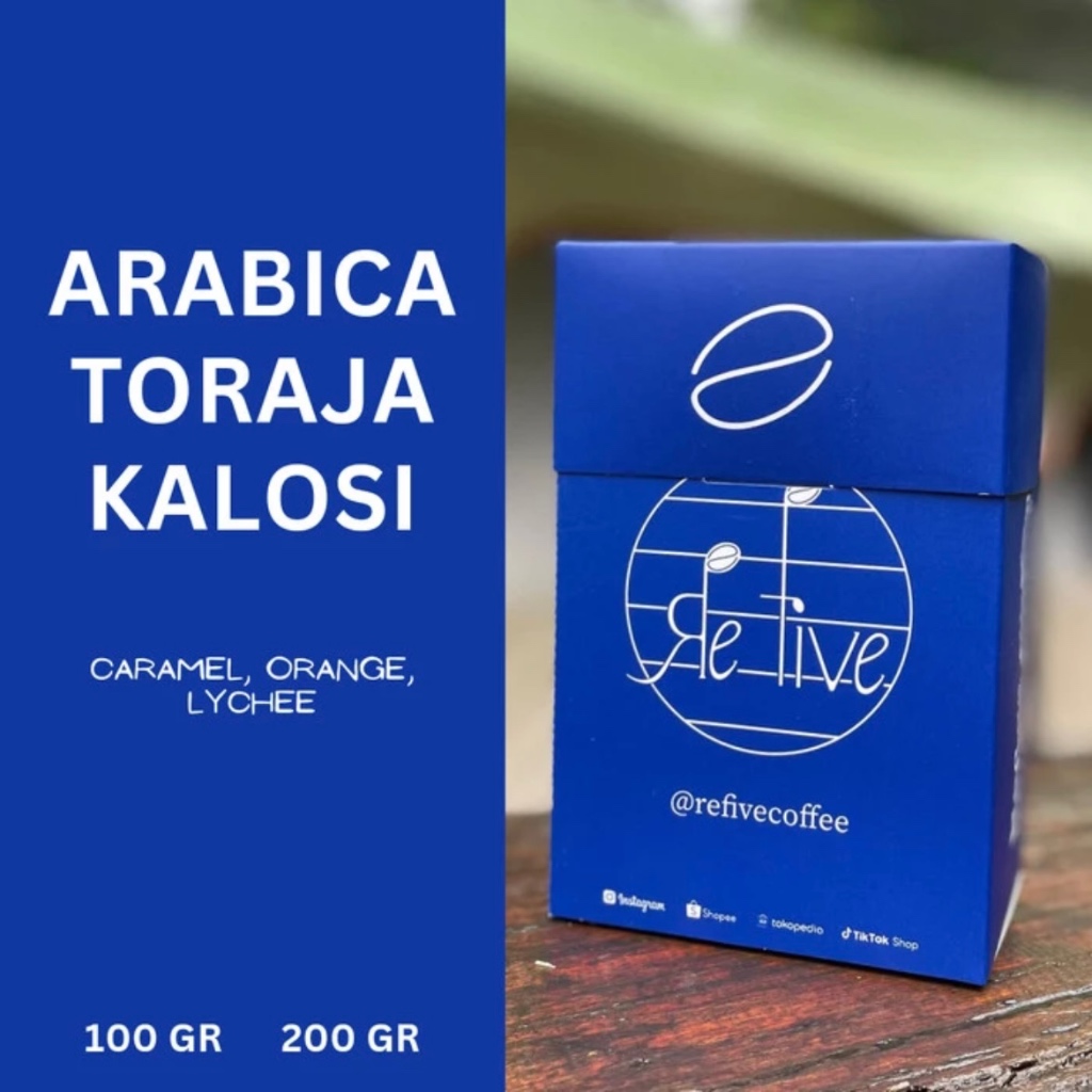 

KOPI BIJI / KOPI BUBUK ARABICA TORAJA KALOSI (SINGLE ORIGIN COFFEE BEANS / GILING) 100gr