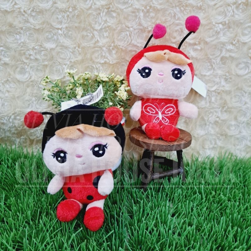 Gantungan Kunci Boneka Angela Girl Kostum Ladybug Ganci Boneka Angela Kostum