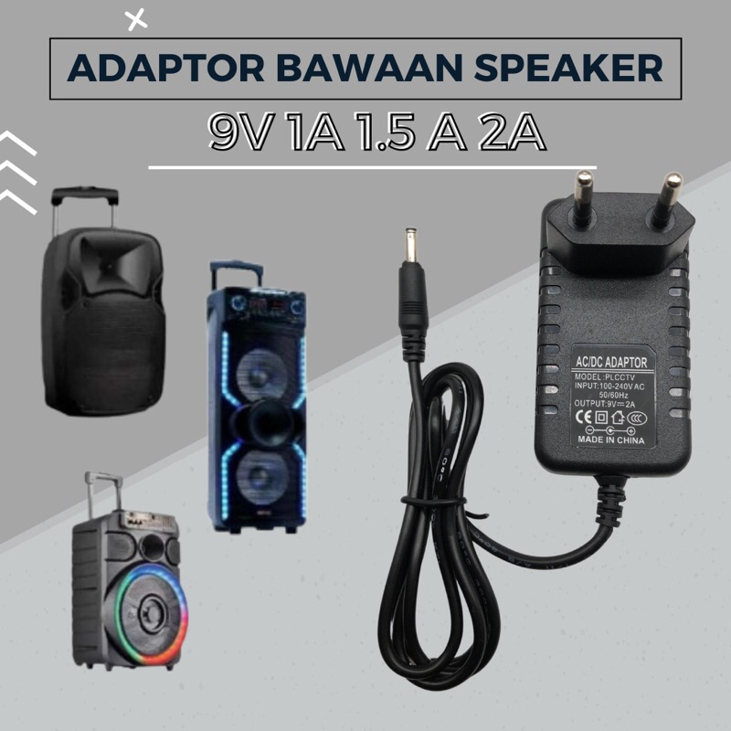 [ 100% REAL ] ADAPTOR ADAPTER universal charger casan speaker meeting advance aiwa adaptor 9 volt 9V