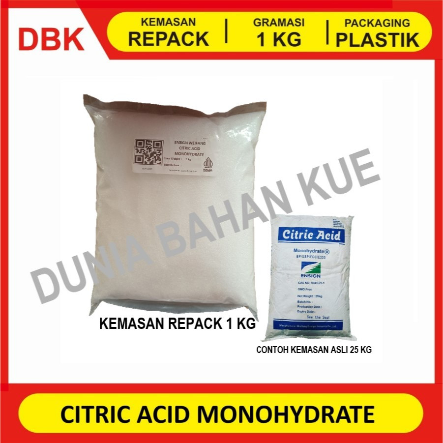 

CITRIC ACID/ CITRUN/ ASAM SITRUS ex. CHINA || 1 KG