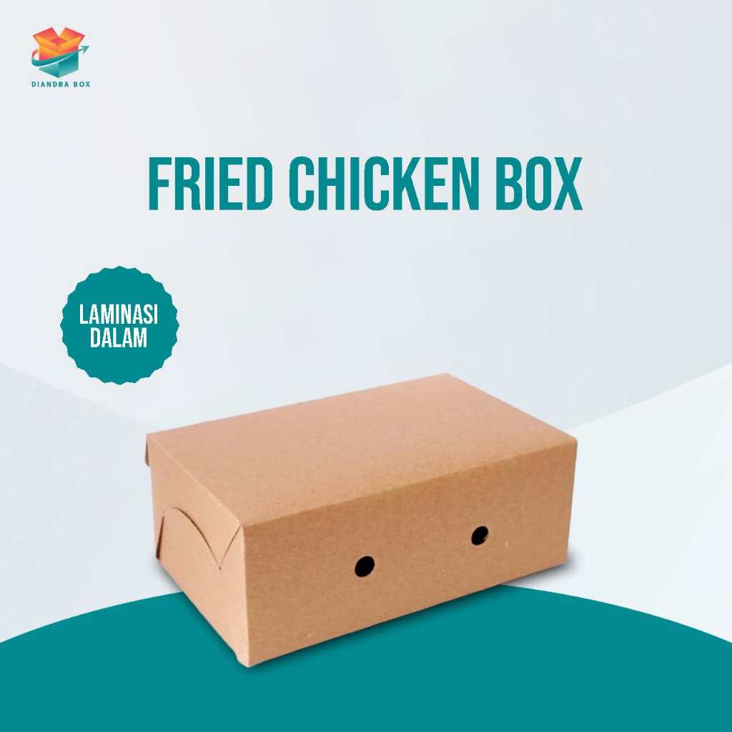 Box Fried Chicken | Kardus Nasi | Box Nasi | Laminasi Dalam