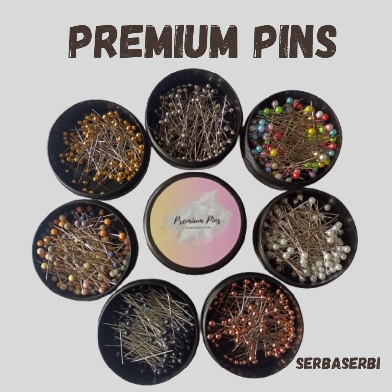 Premium Pins / Jarum Pentul Premium Stainless/ Peniti Hijab /Peniti bohlam set /Peniti kecil hijab