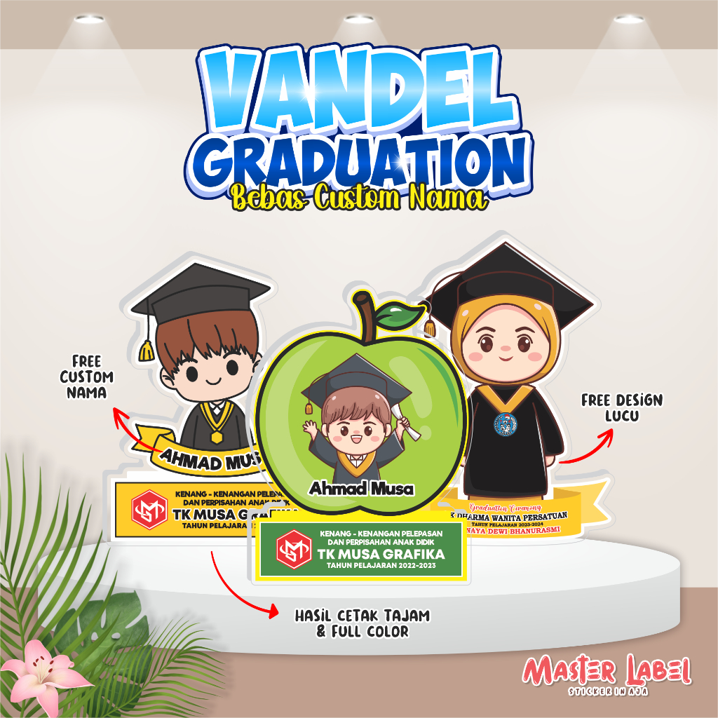 Plakat Wisuda Vandel Wisuda Plakat Akrilik Vandel Akrilik Vandel Acrylic Custom Vandel Lucu Plakat W