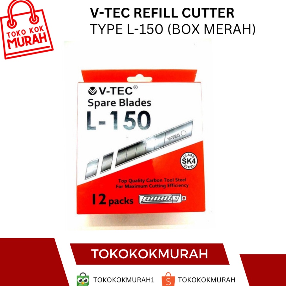 

KODE U3H7 VTEC REFILL CUTTER TYPE L15 PER BOX