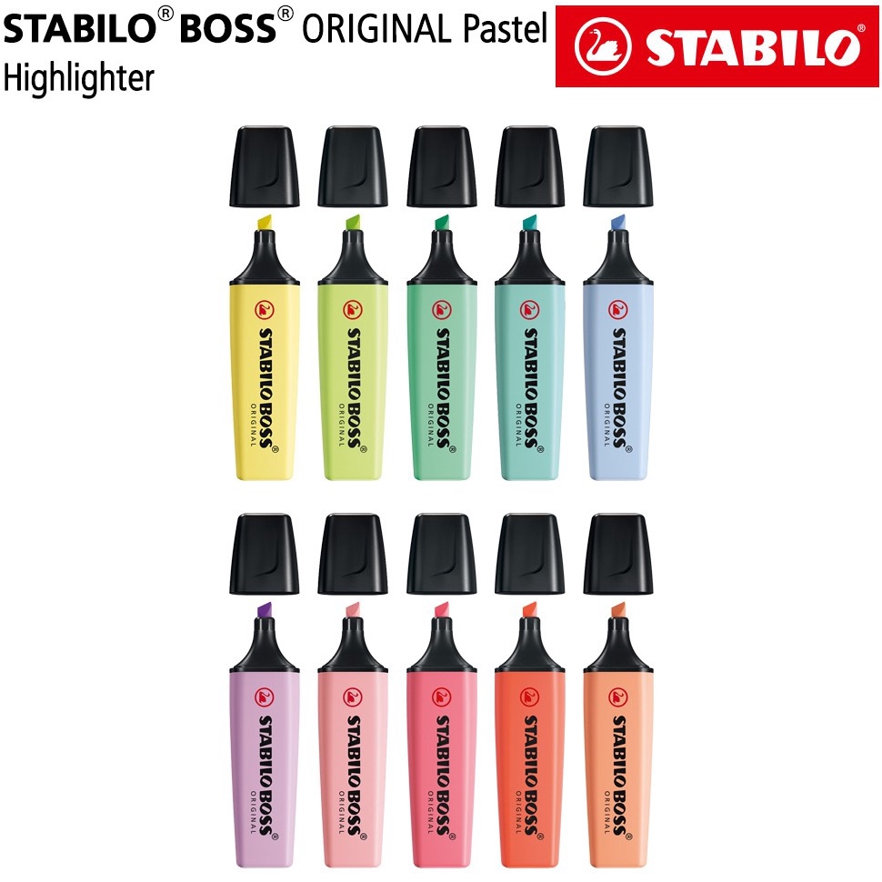 

KODE M2V6 STABILO Set 1 All BOSS ORIGINAL Pastel Lengkap Hemat Pen Marker Highlighter