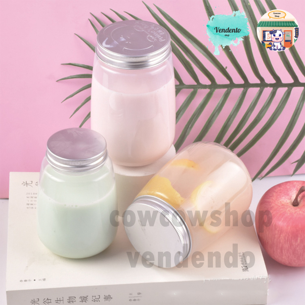 Botol Minuman Bentuk Telur 500ml /Botol Milk Tea Boba 500ml