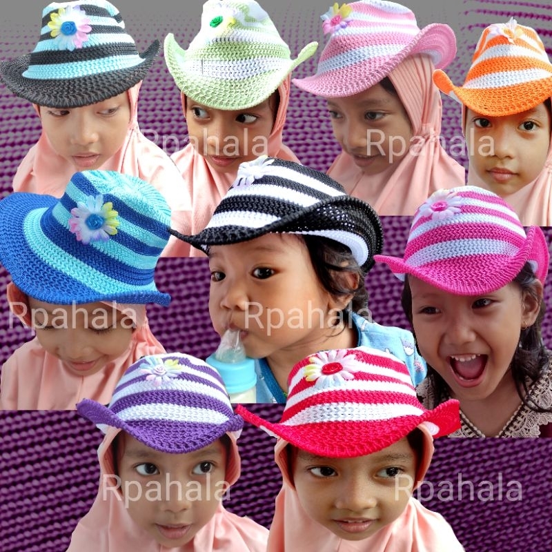 Rpahala topi pantai topi rajut pantai topi pantai TK SD topi pantai rajut nasional
