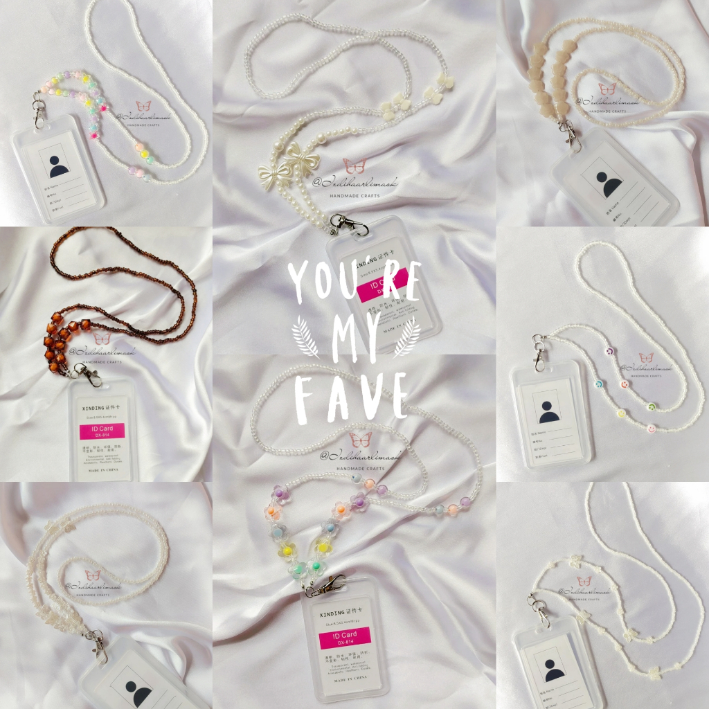

AT " PART II " LANYARD STRAP KALUNG NAME TAG ID CARD MANIK BEADS LANYARD POD TALI PODS CEWE