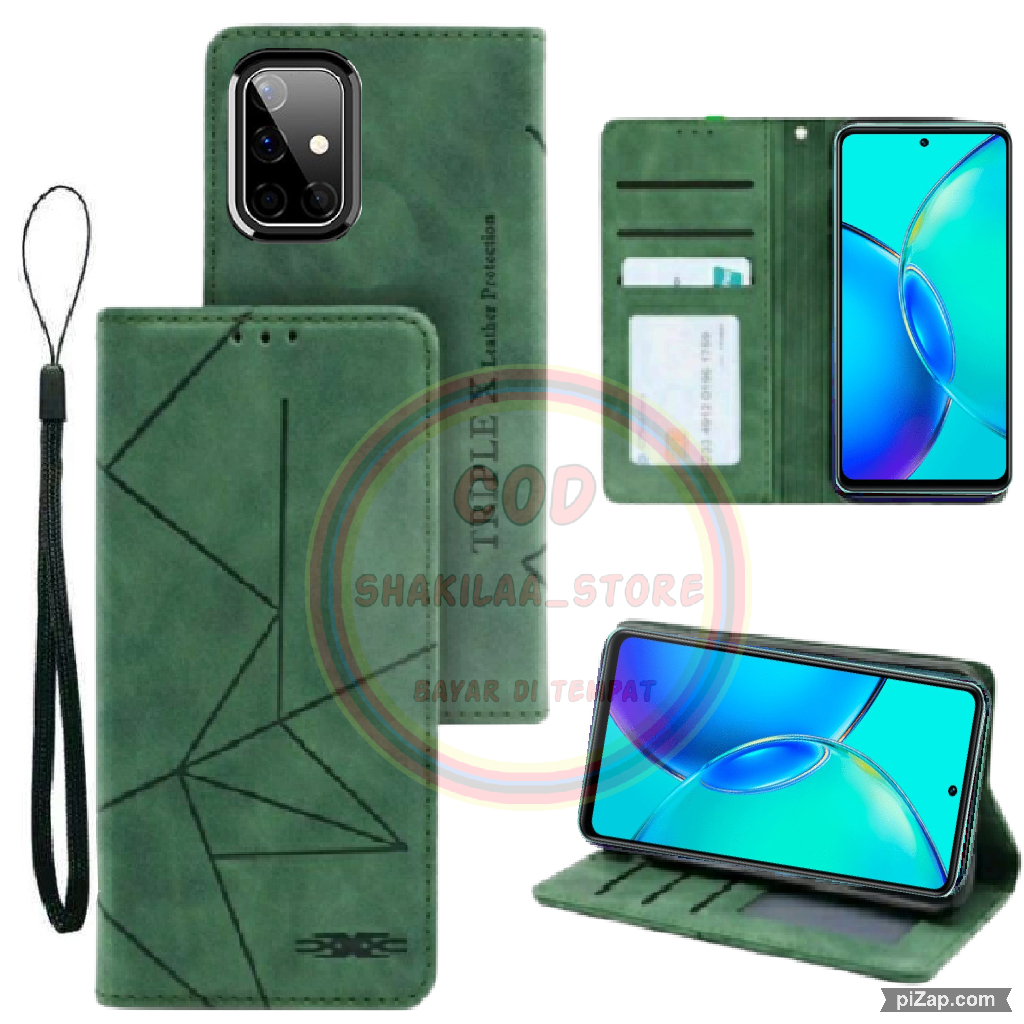 CASE HP SAMSUNG A51 / M51 MOTIF MAXNET KULIT - CASING DOMPET-FLIP COVER LEATHER-SARUNG HP