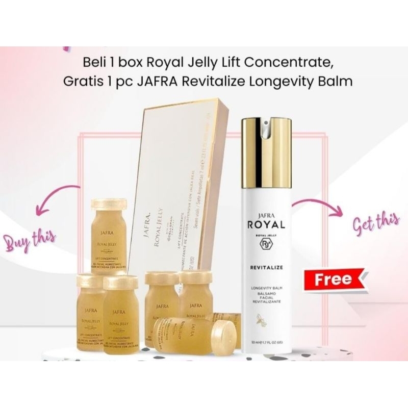 [PROMO] 1 Box Serum RoyalJelly Lift Concentrate FREE Revitalize Longevity Balm