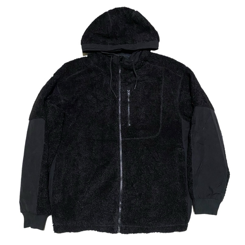Uniqlo GU sherpa zip hoodie