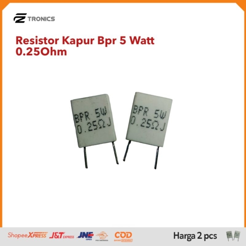 Resistor Kapur bpr 0.25 Ohm 5watt