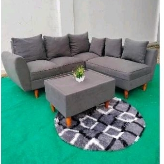 ready stok sofa minimalis retro warna abu coklat hitam foto realpic pasti gratis ongkir