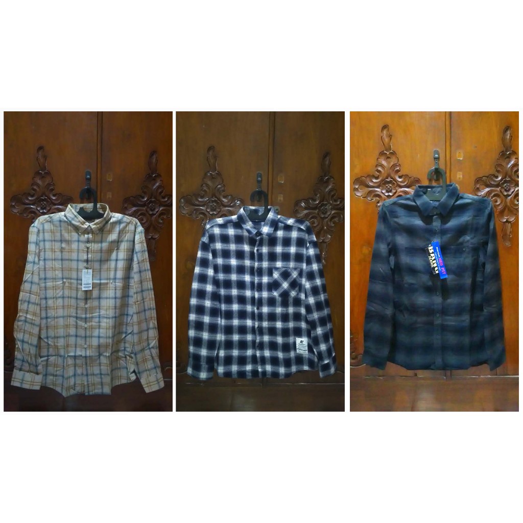 Baju Kemeja Flanel Lanzi Bang Jeans F.Illuminate