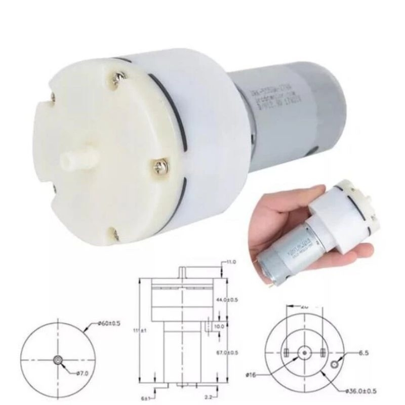 Dinamo Aerator Pompa Vakum Jumbo 12V Silent