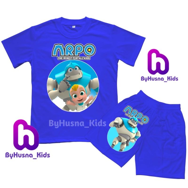 SETELAN KAOS ANAK ARPO THE ROBOT KARTUN BAJU ANAK BAYI BALITA BATITA ATASAN ANAK