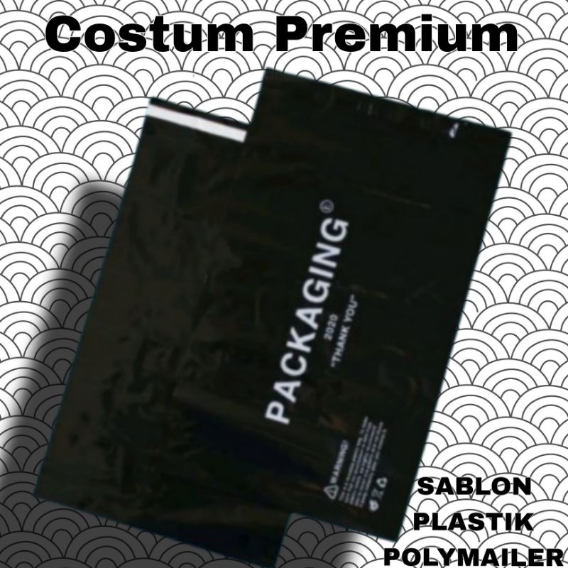 

Costum Sablon Plastik Packing Polymailer (WARNA HITAM)