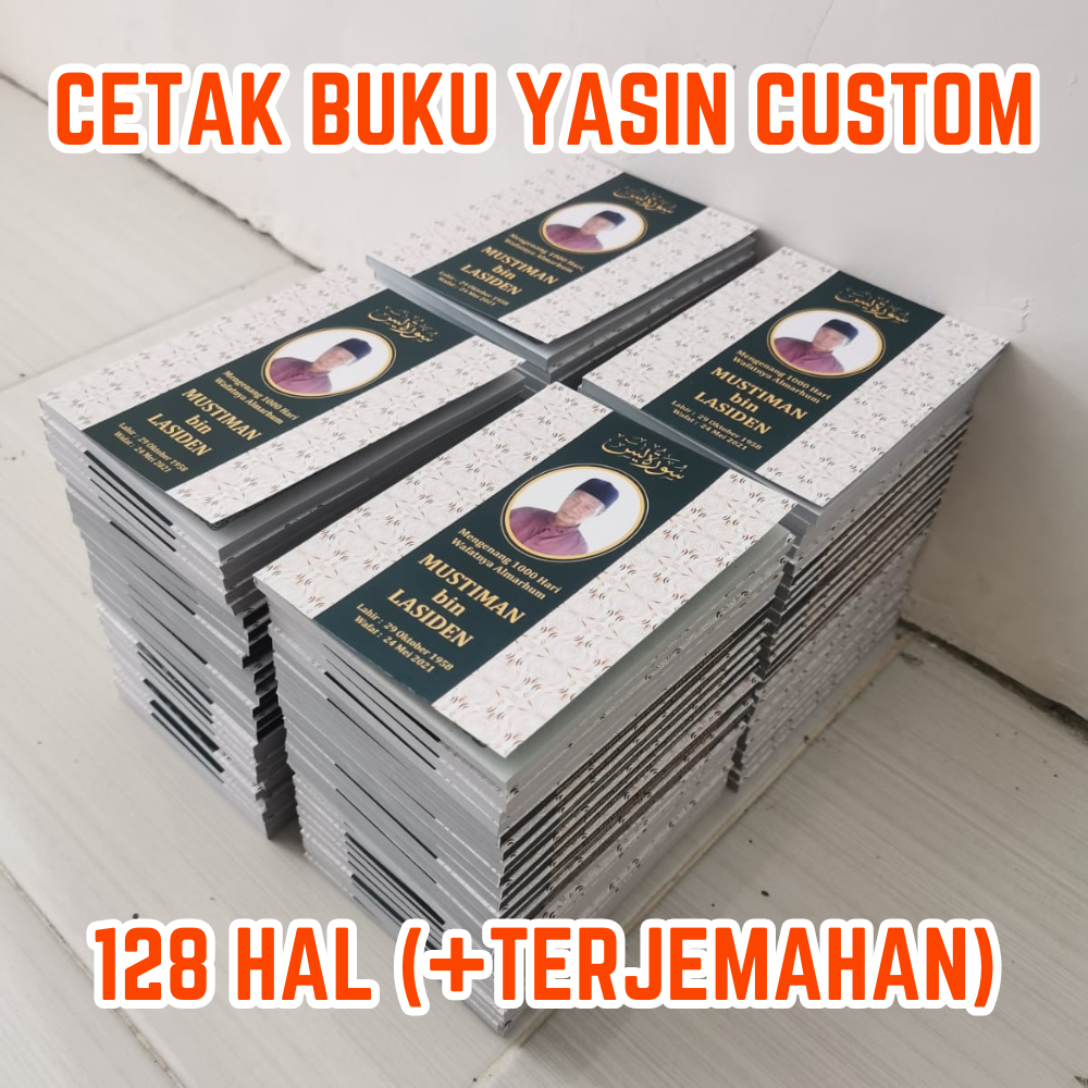 Cetak Buku Yasin 128 Halaman Lengkap dengan Terjemahan & Latin