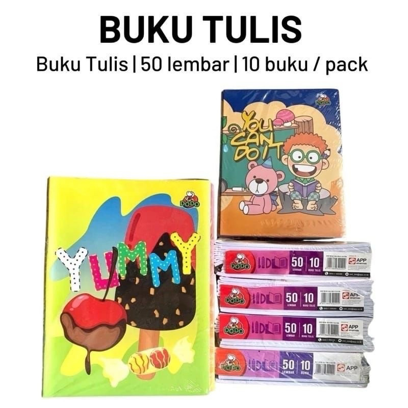 

BUKU TULIS DODO ISI 50 LEMBAR (1 PACK ISI 10 BUKU)