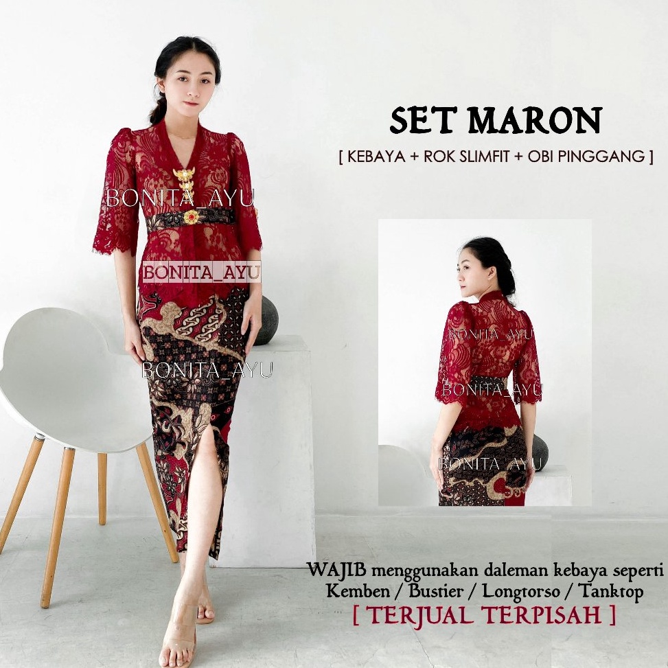 Lagi murah SET KEBAYA OOTD BALI MODERN BONITA AYU SET KEBAYA BLOOMY BONITA AYU